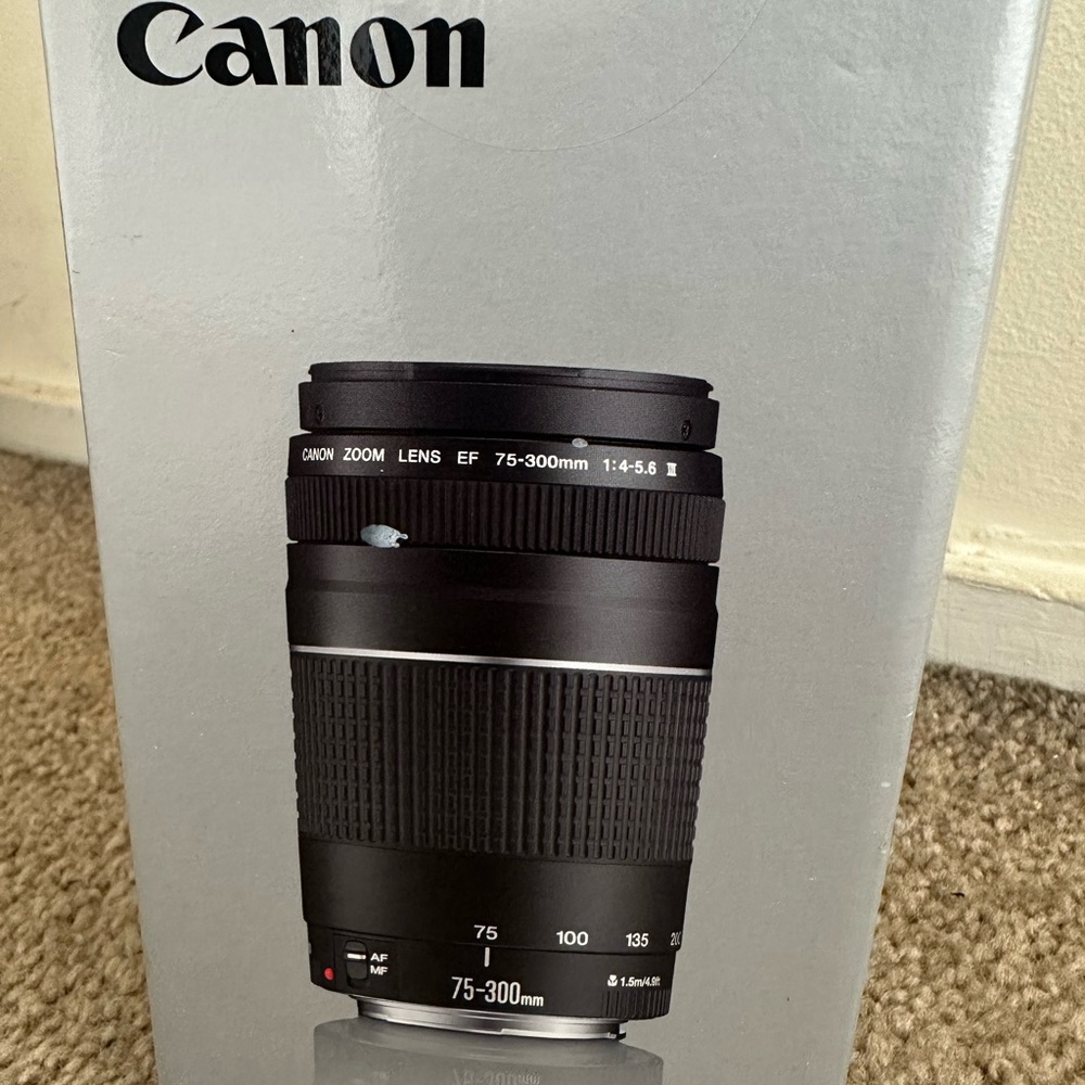 Canon EF 75-300mm f/4-5.6 III Telephoto Zoom Lens for DSLR and Mirrorless